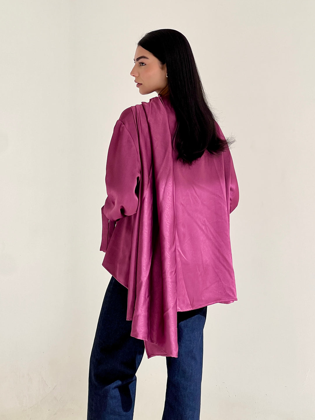 Shall scarve top- purple