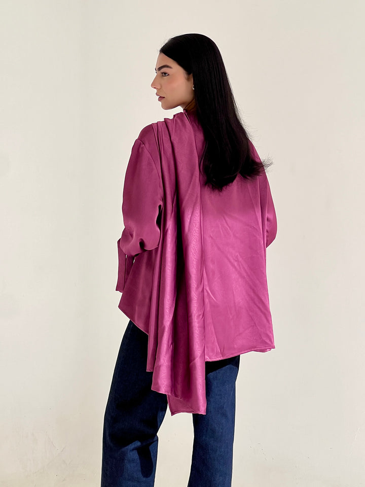 Shall scarve top- purple