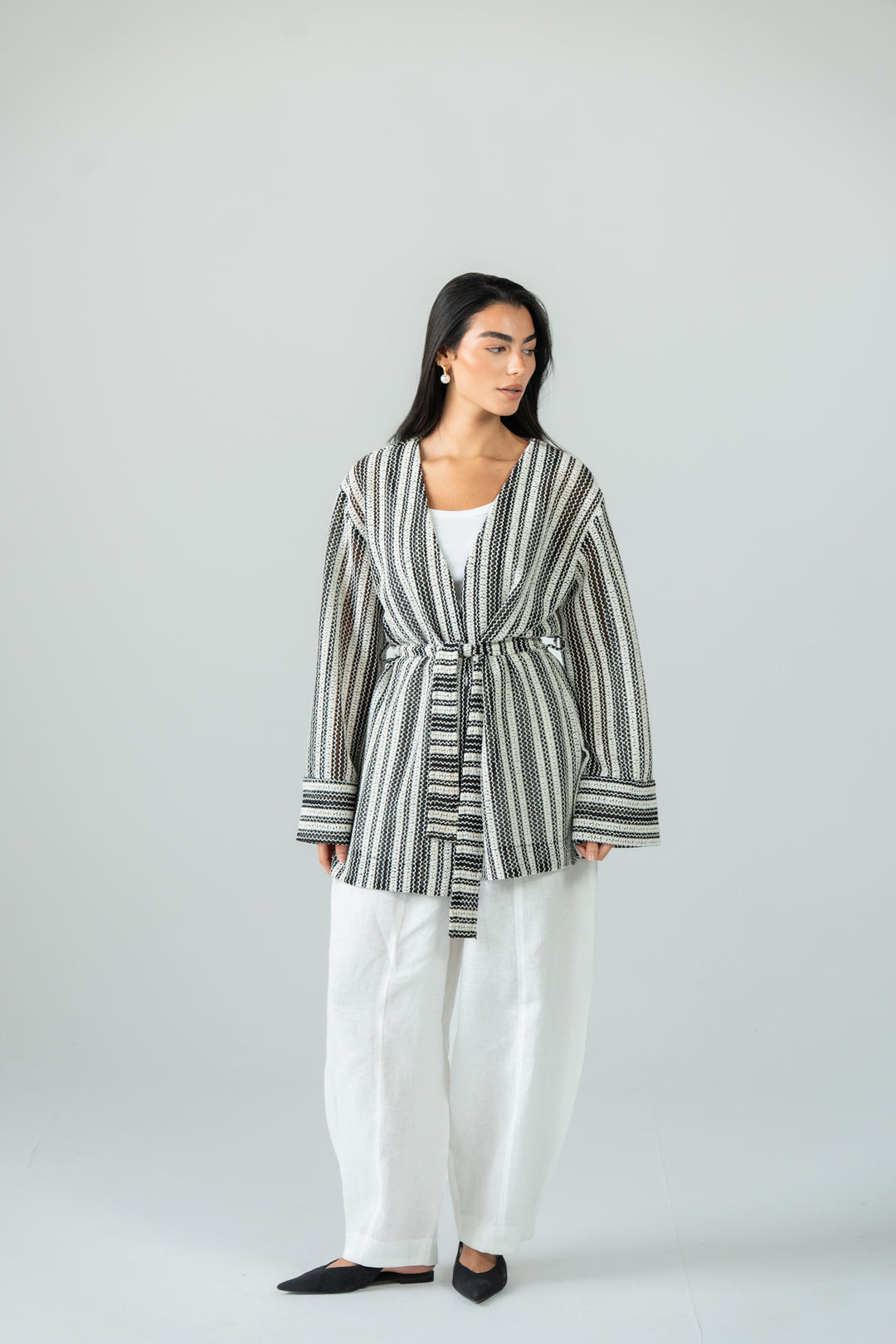 Beach short kimono