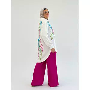 Embroidery colored shirt