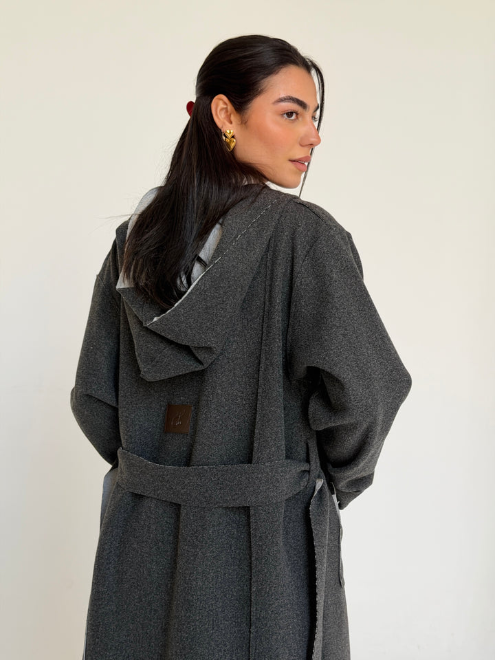 Gokh twisted kimono - Gray