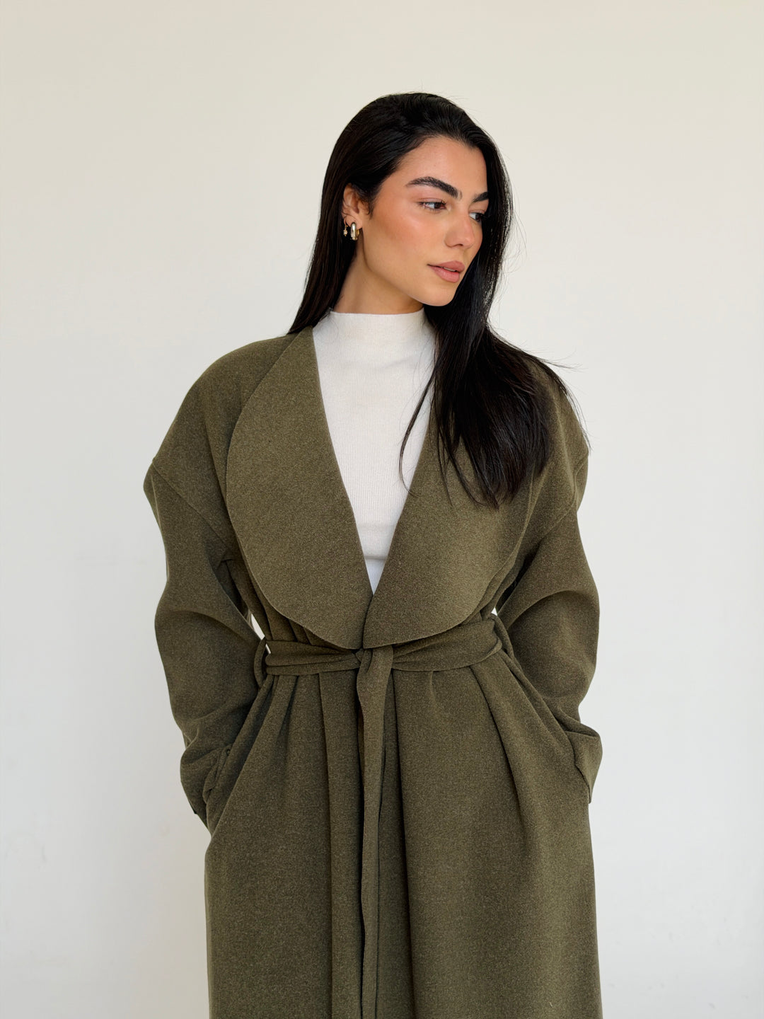 Gokh long coat - olive