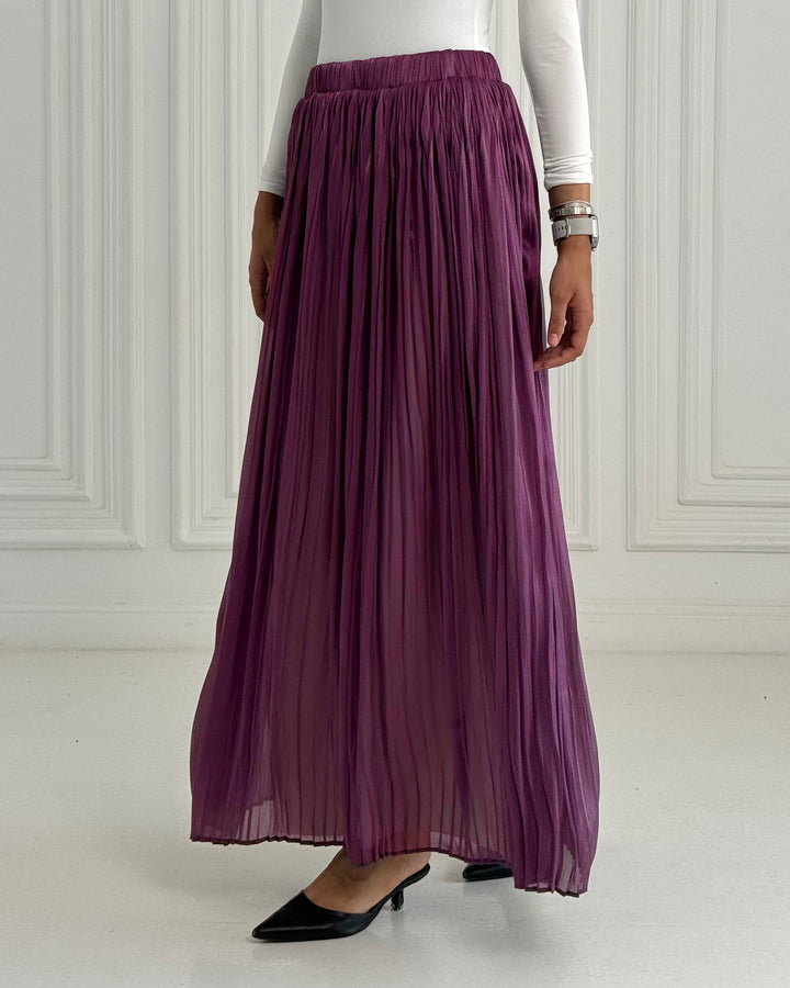 Purple Chiffon skirt