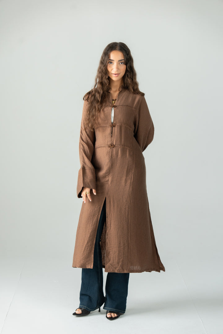 Minimal dress - Brown