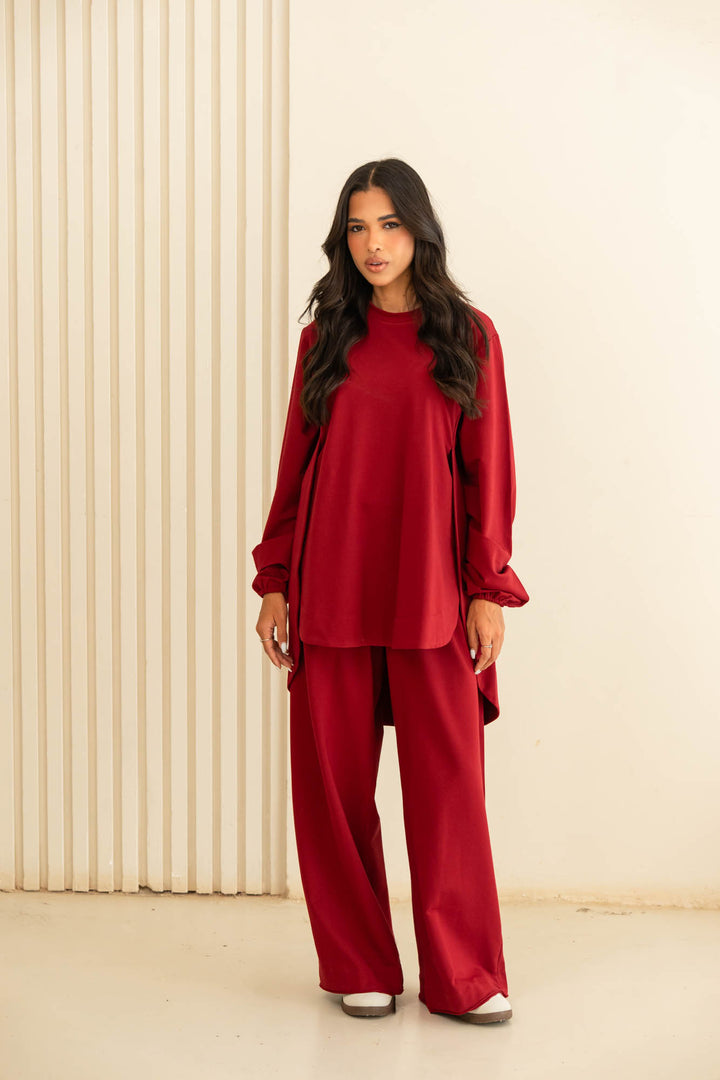 curved set- red