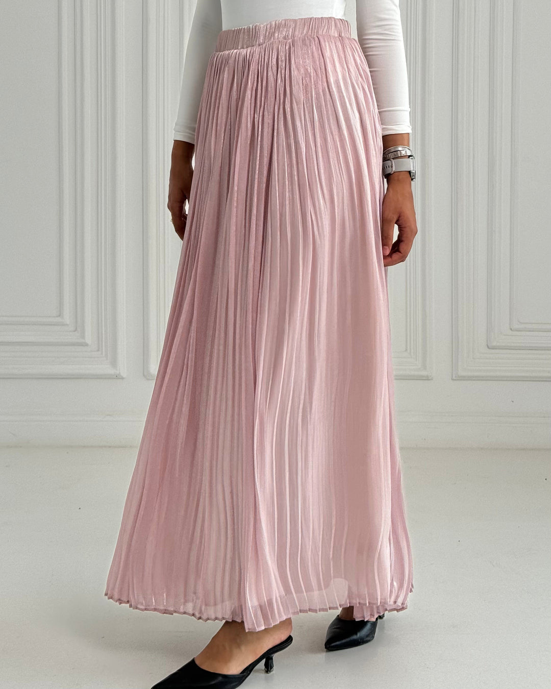 Rose pink Chiffon skirt