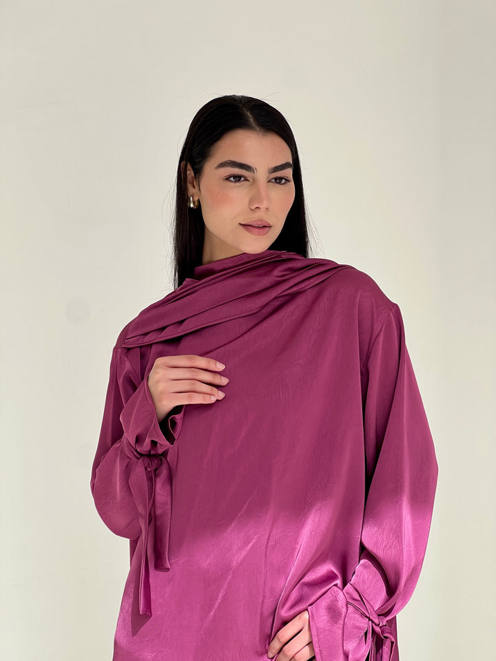 Shall scarve top- purple