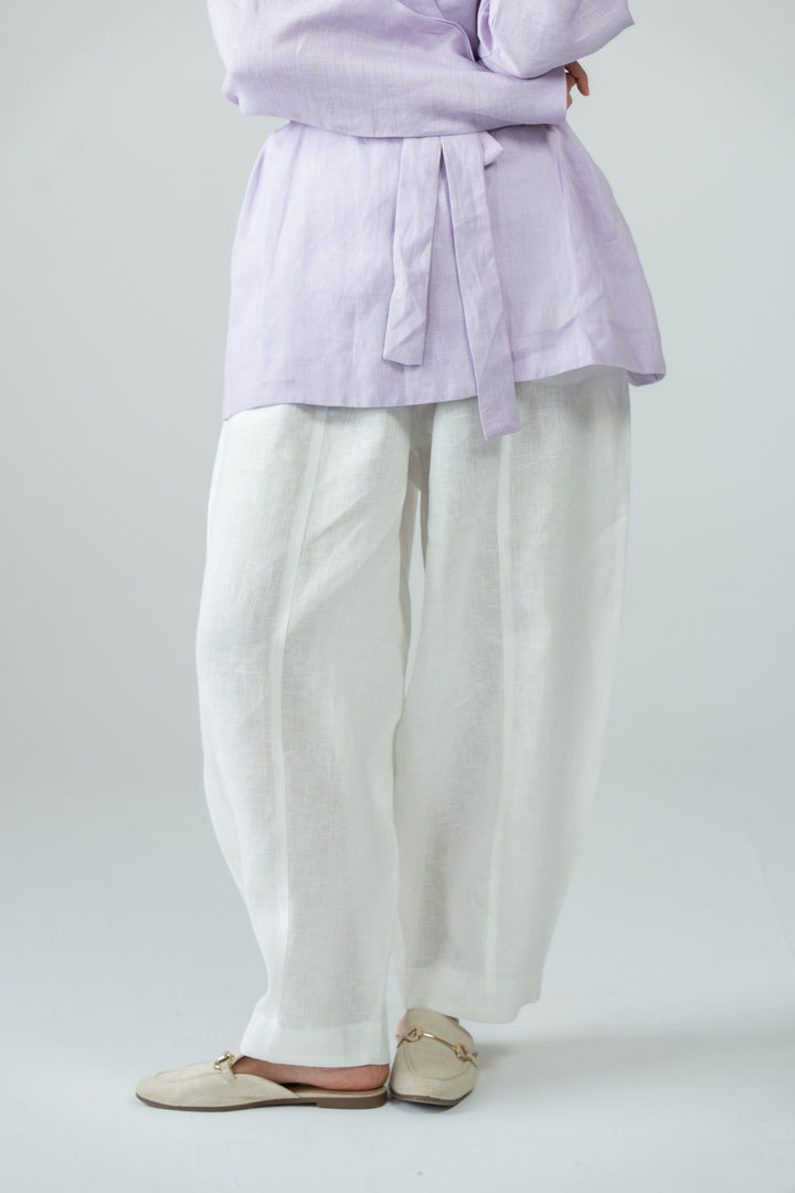 Elan linen pants - white