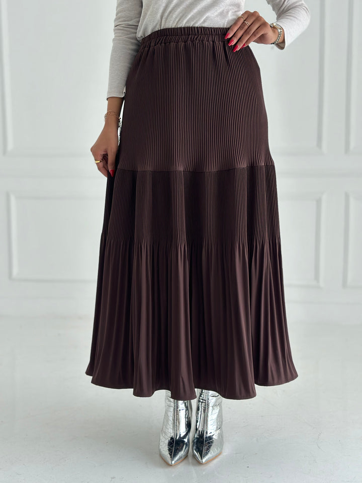 Pillise skirt- Burnt Brown
