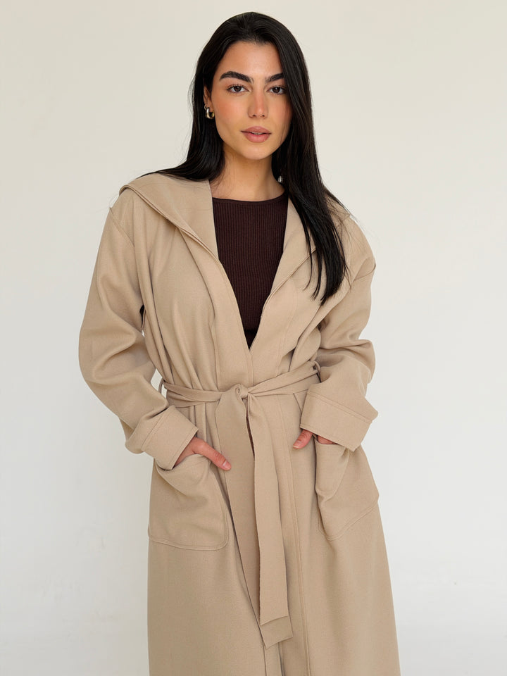 Gokh twisted kimono - beige