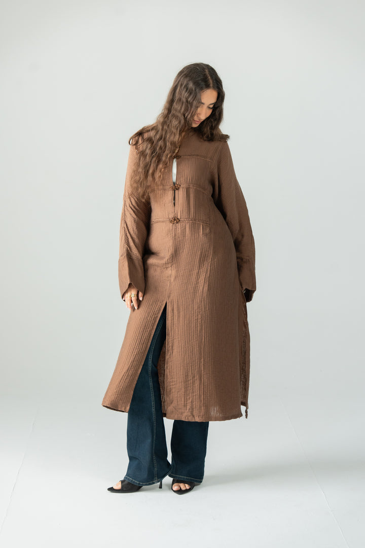 Minimal dress - Brown