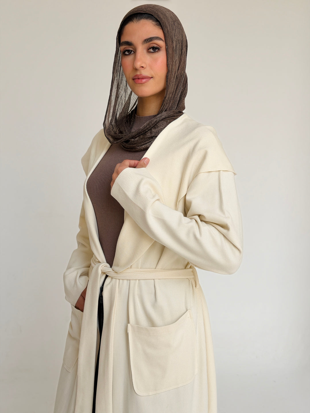 Soft triko kimono- offwhite