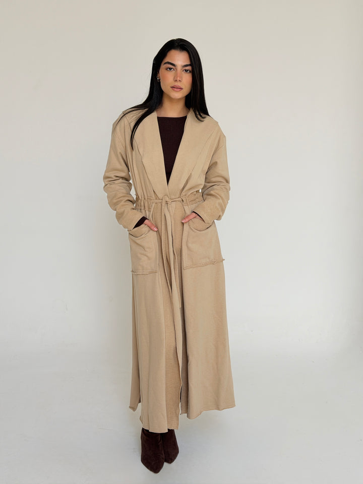 twisted kimono -light beige