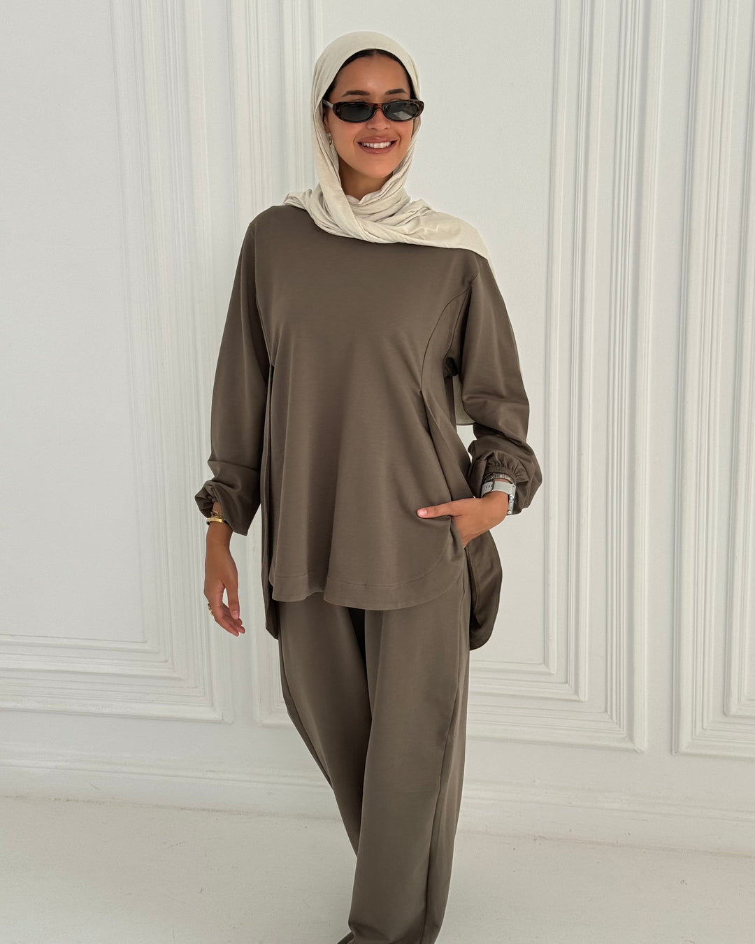 Curved summer set - Brown