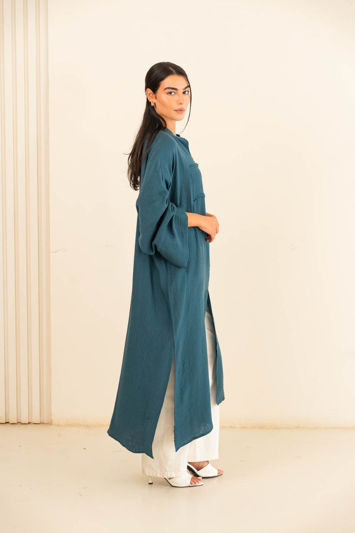 Minimal dress - teal blue