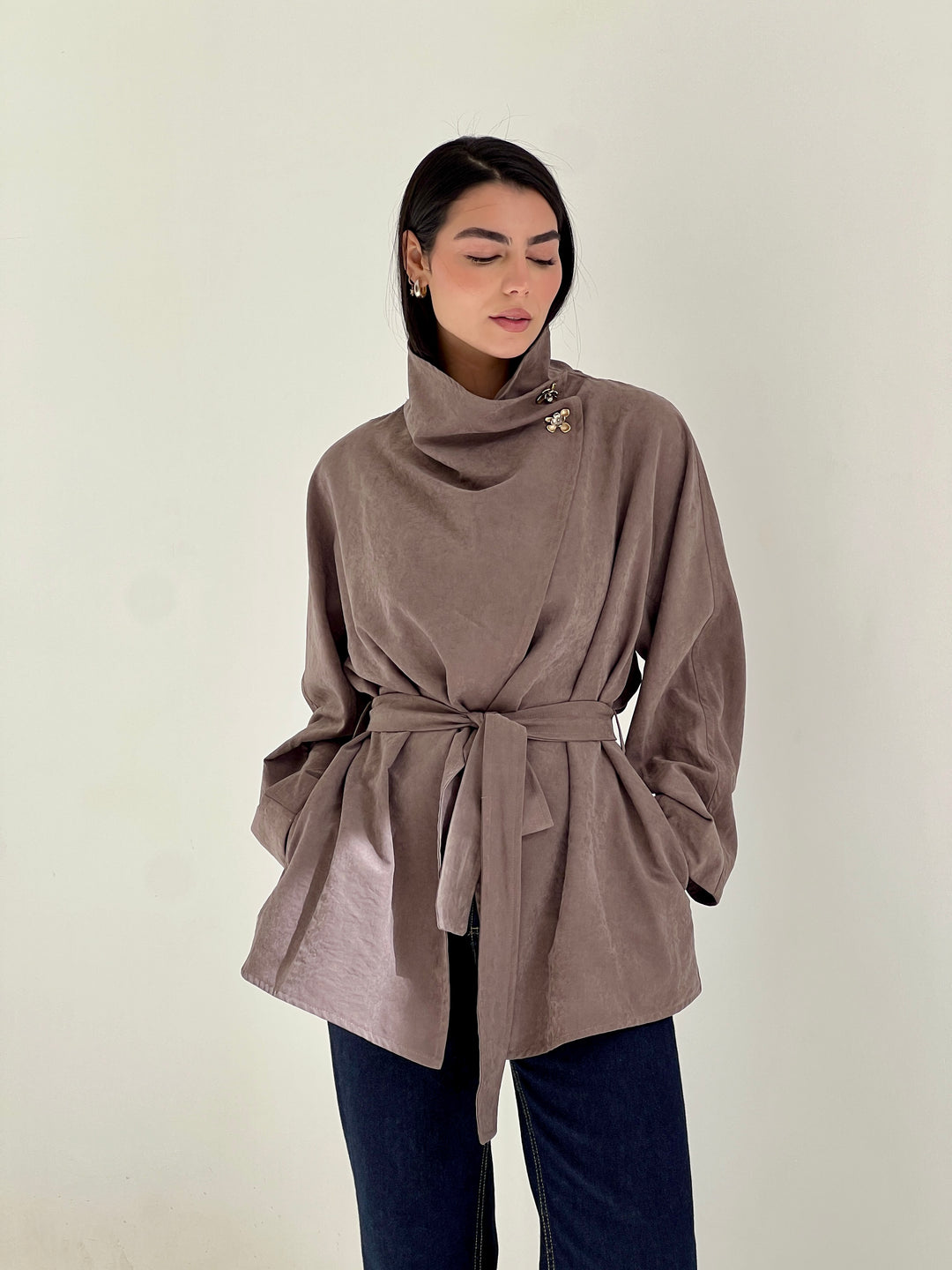 Dalida cross top - cafe