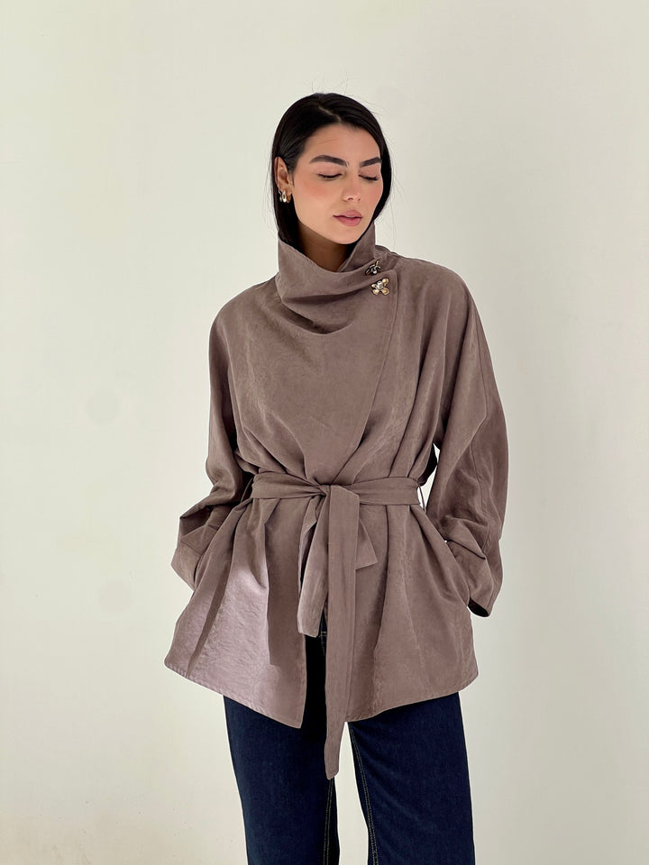 Dalida cross top - cafe