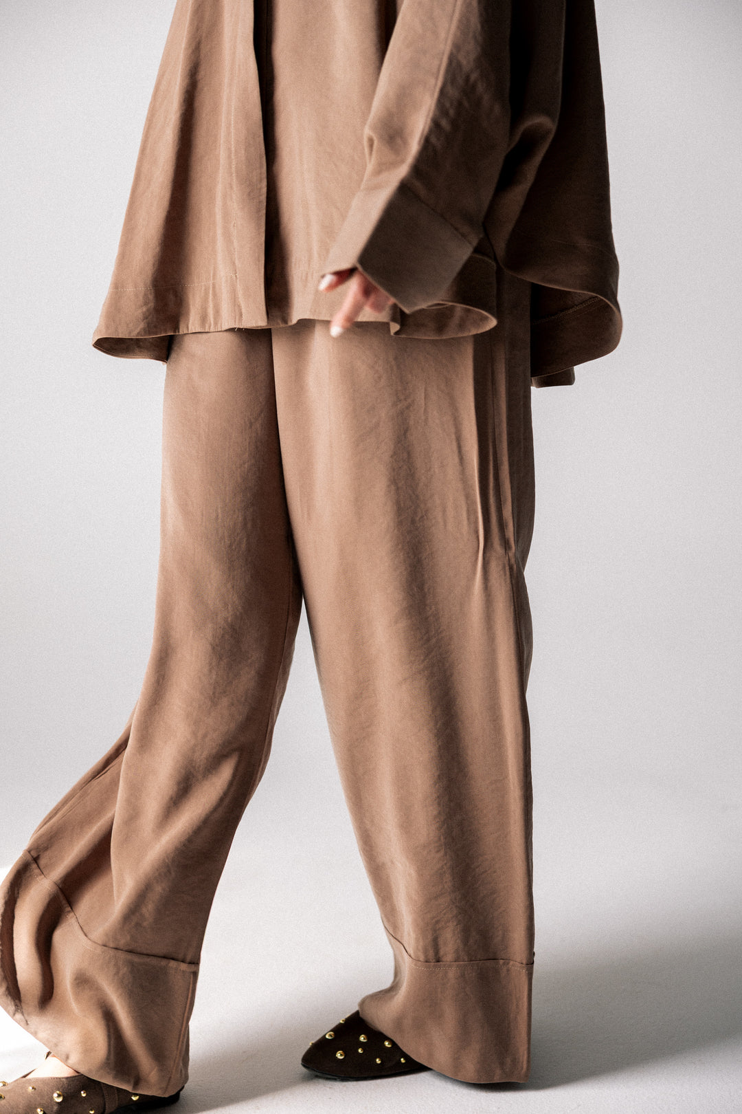 Curved washed set - Beige