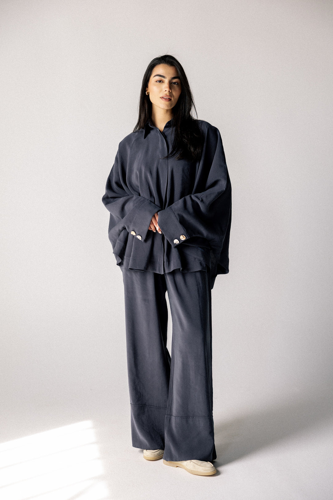 Curved washed set - Steel blue