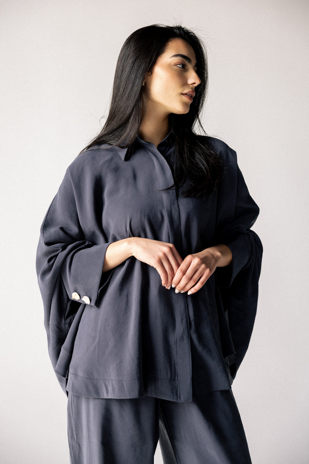 Curved washed set - Steel blue