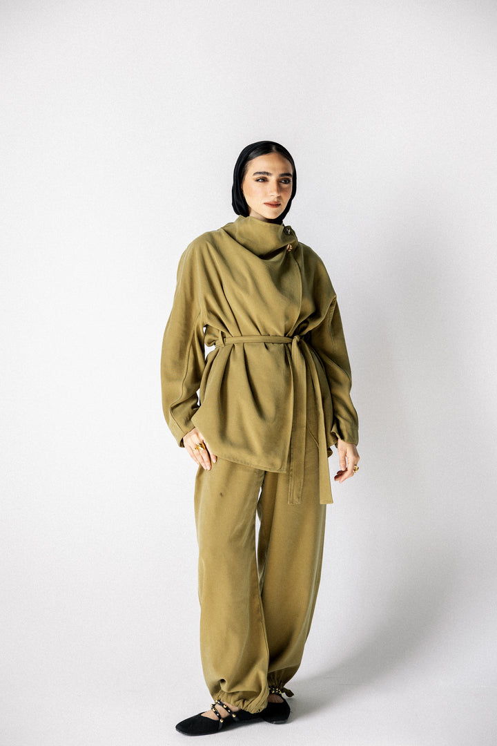 Dalida cross set - Yellow green