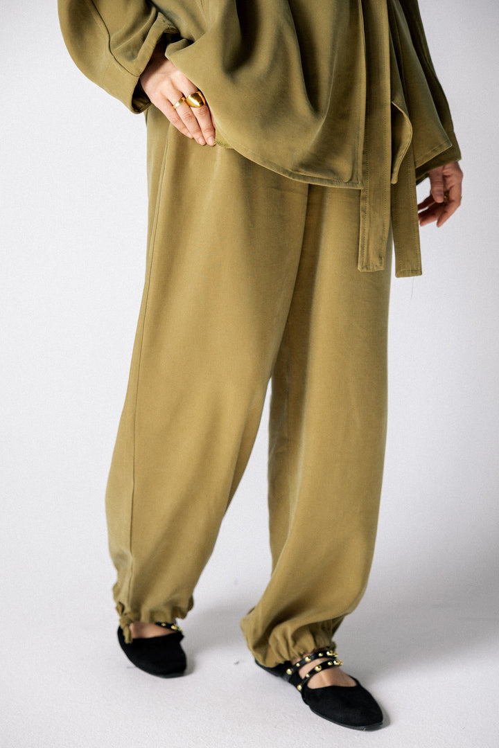 Dalida cross set - Yellow green
