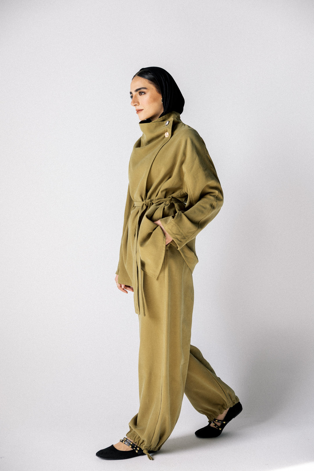 Dalida cross set - Yellow green