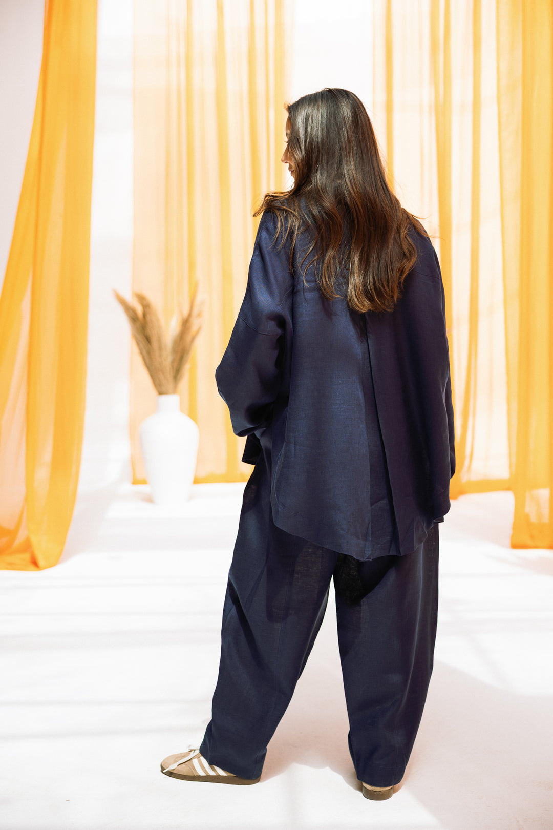 Elan linen shirt - indigo