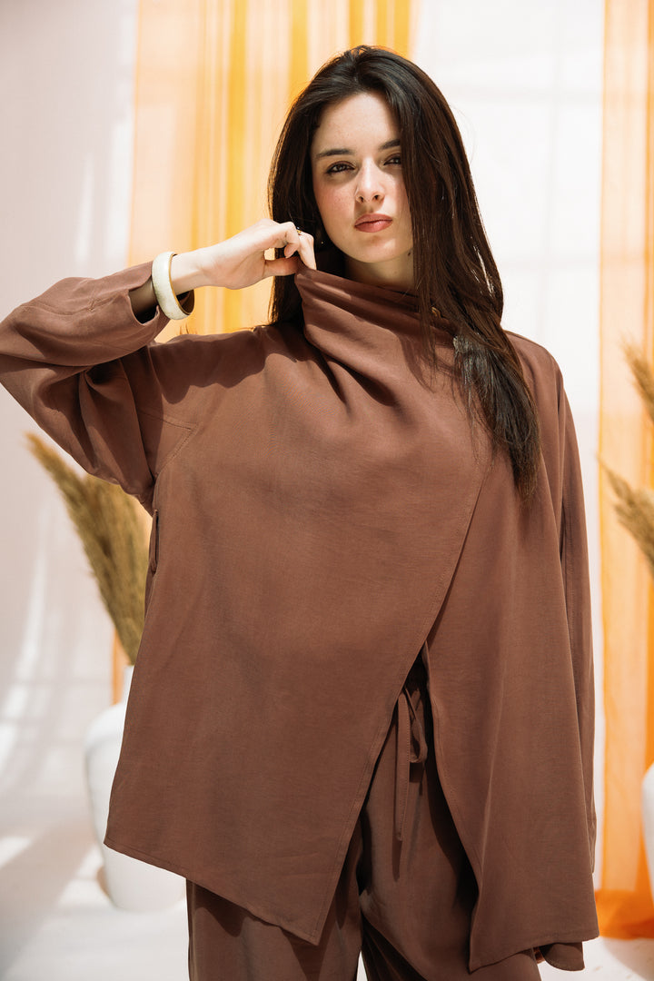 Dalida cross set - brown