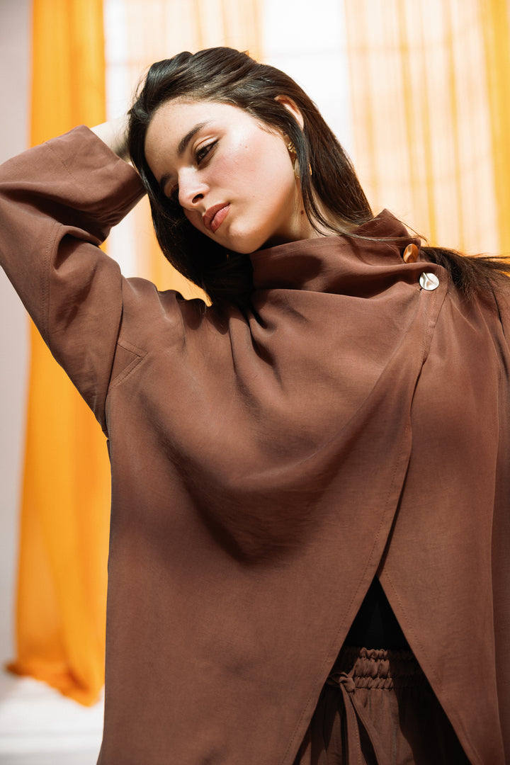 Dalida cross set - brown