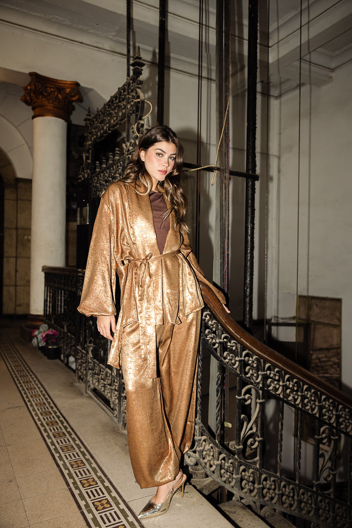 pearl set -Antique Gold