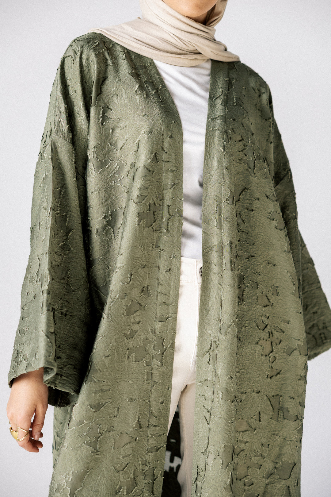 flory kimono- Olive