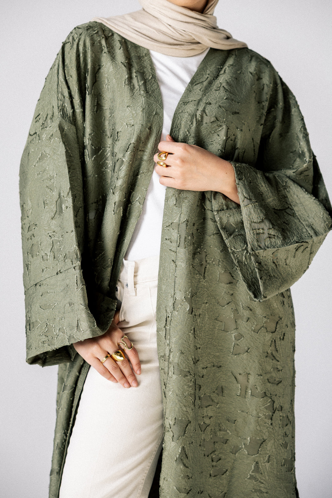 flory kimono- Olive