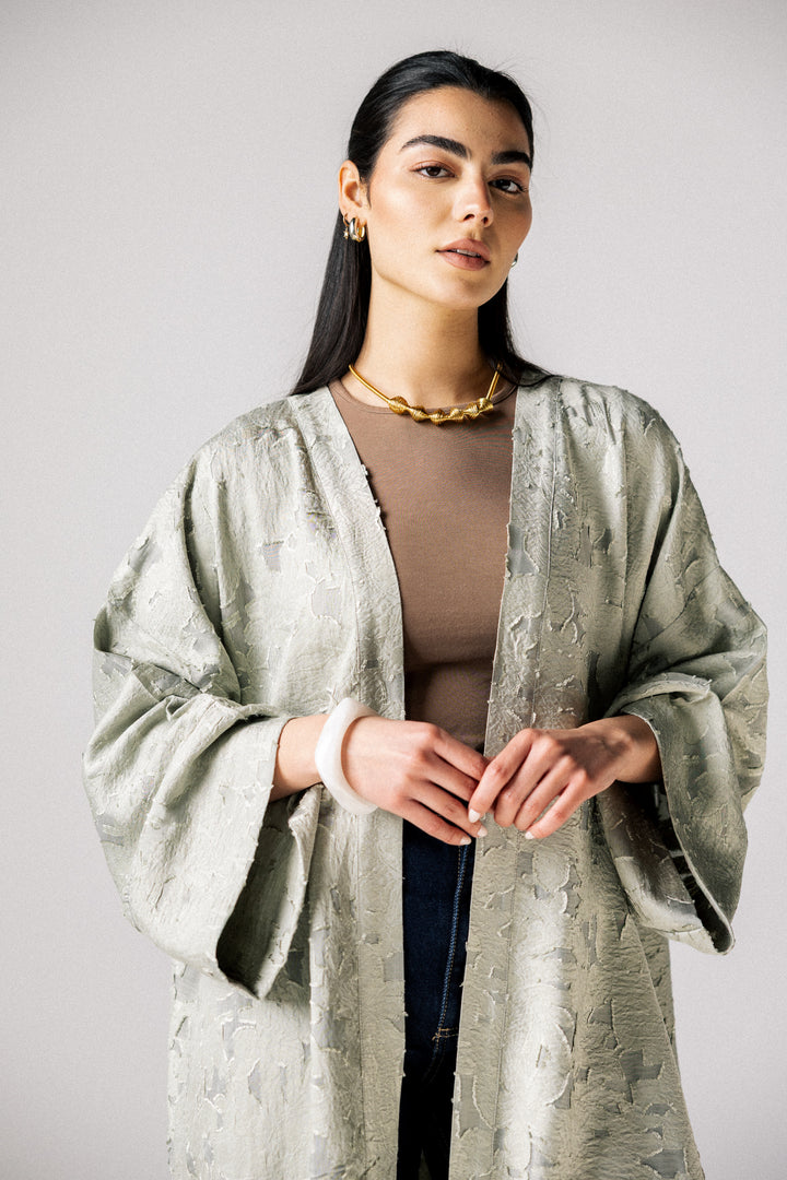 flory kimono- matcha
