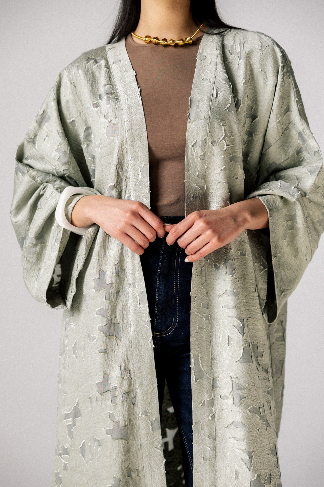 flory kimono- matcha