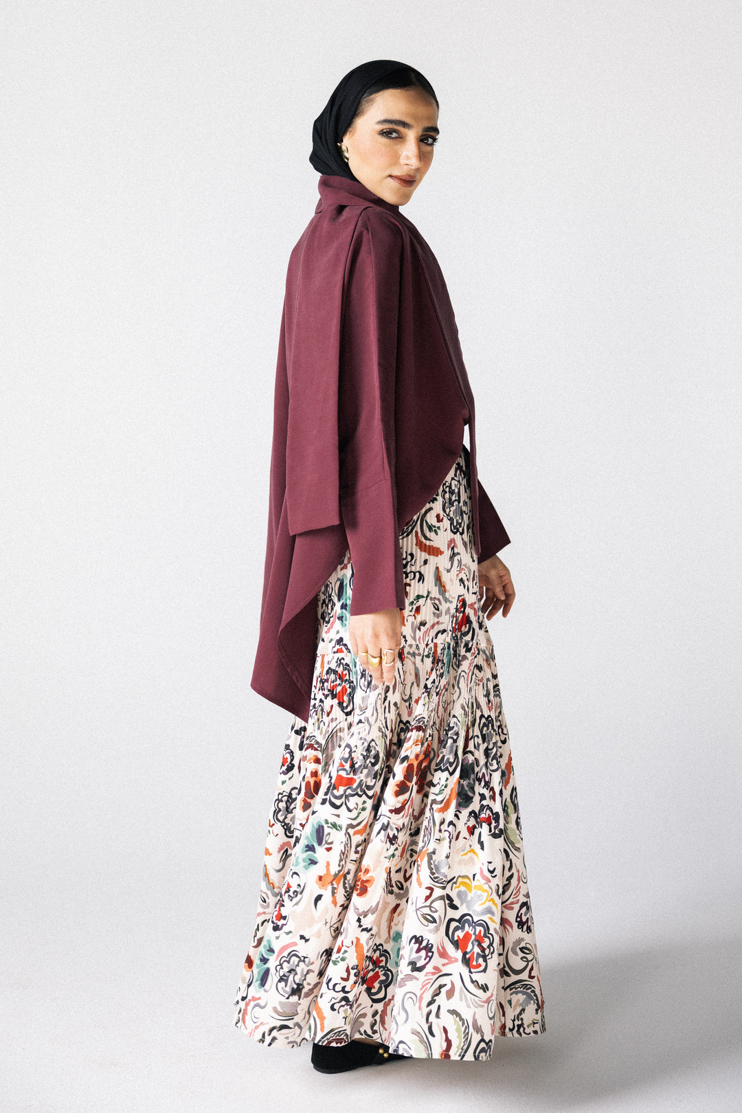 Printed pleated Skirt - Bloom