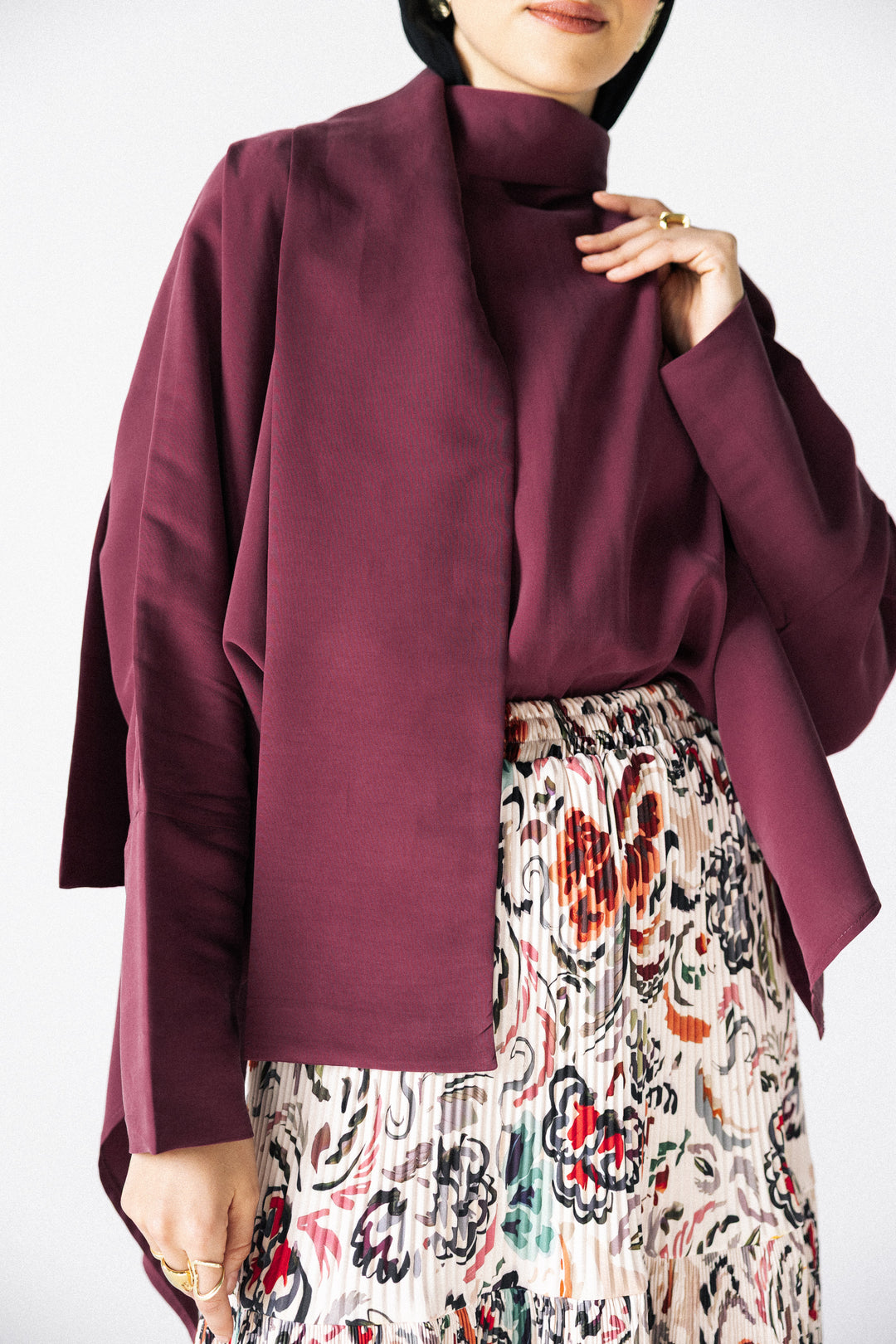 Printed pleated Skirt - Bloom