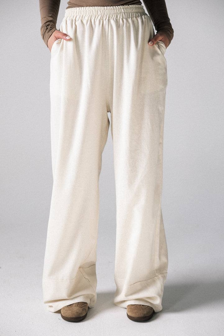 linen pants- off white