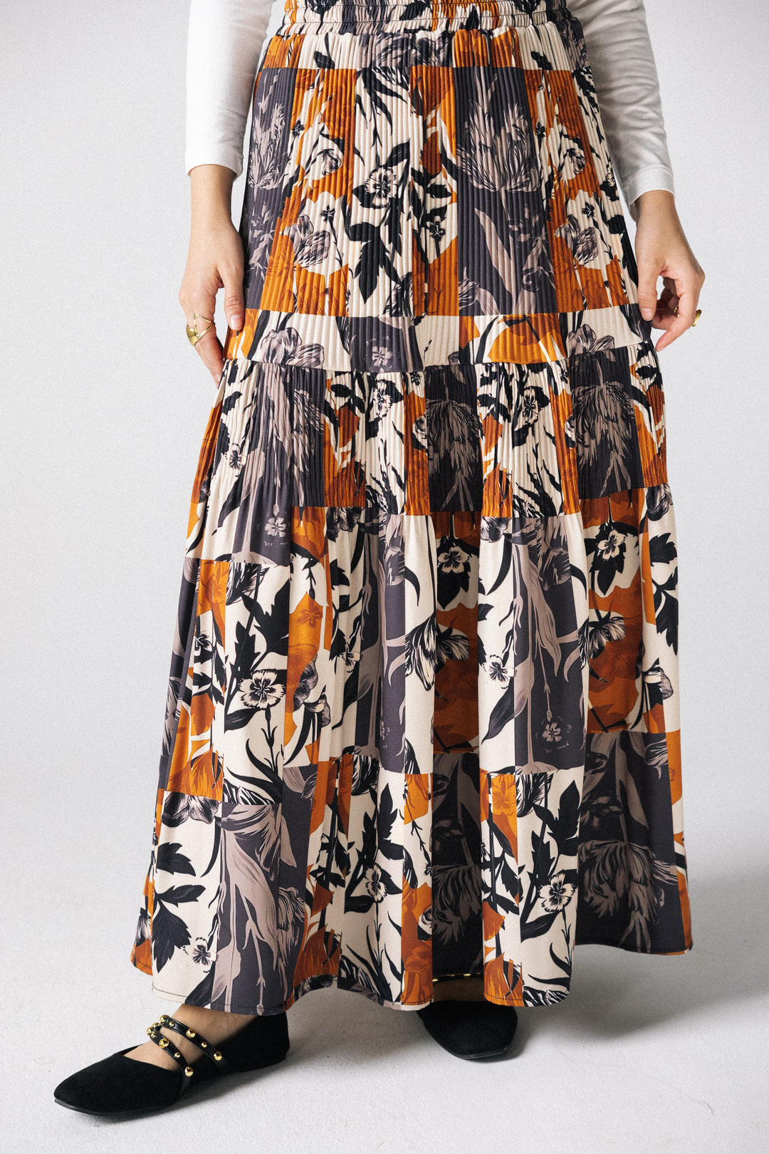 Printed pleated Skirt - Autem