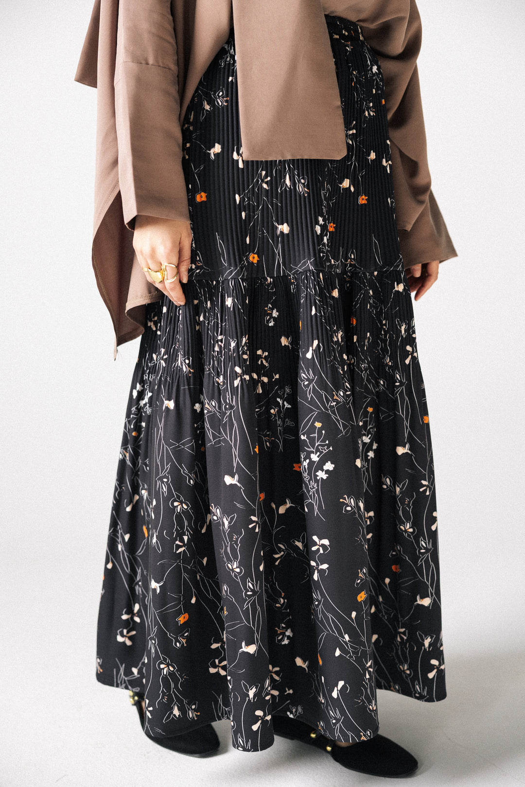 Printed pleated Skirt - lily