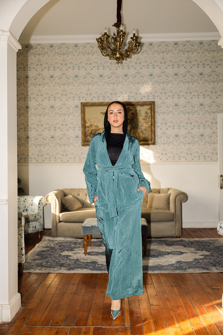 Moon veil set - Teal blue