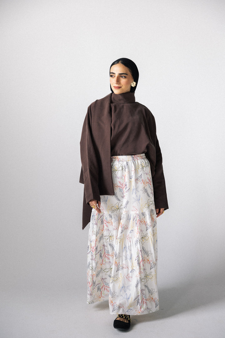 Printed pleated Skirt - Gradnia