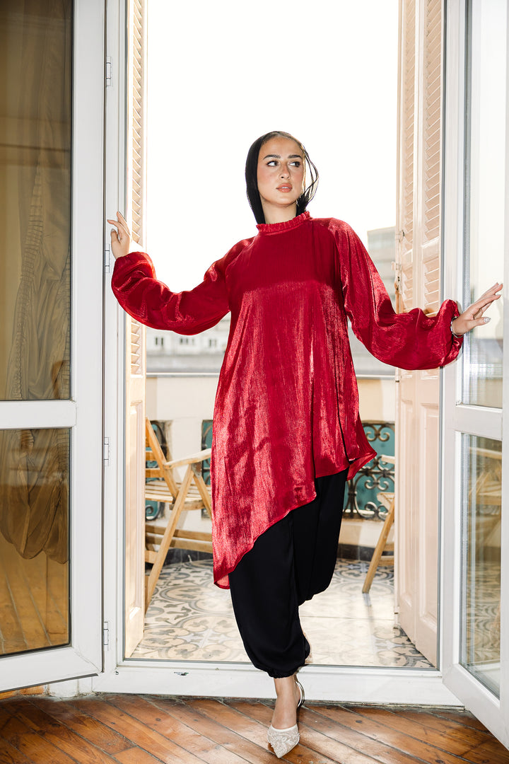 Ivory top - Red