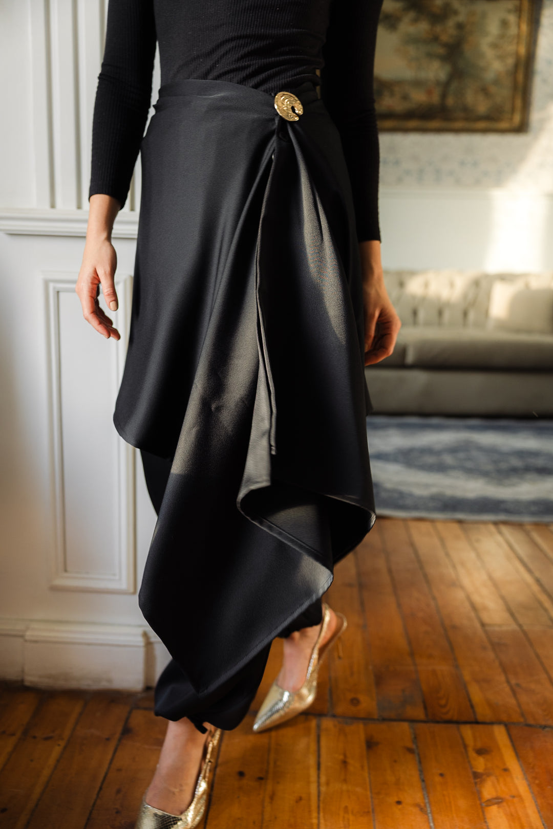 Pants with extension - Black
