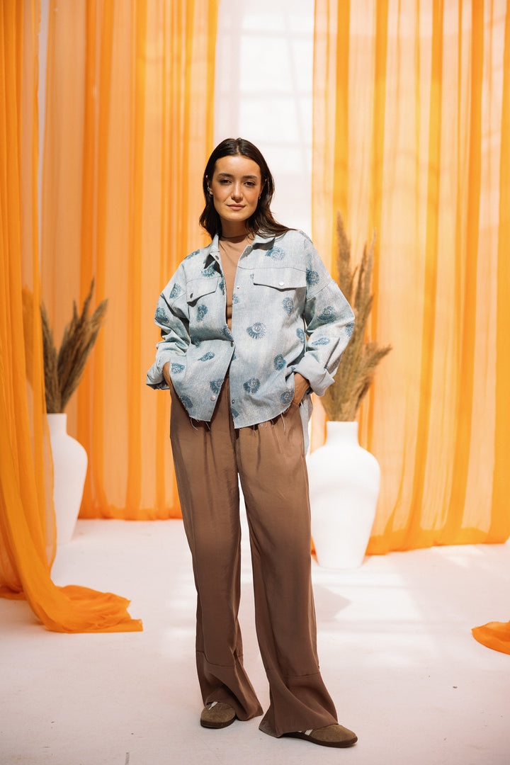 tonna jeans jacket- light blue