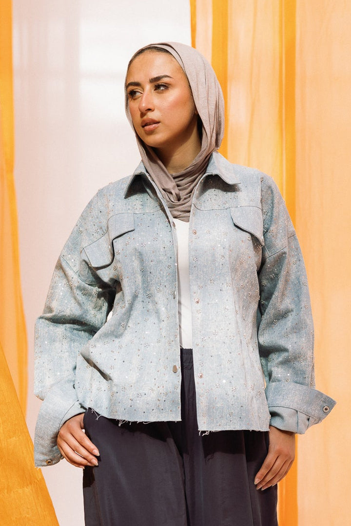 stars jeans jacket-light jeans