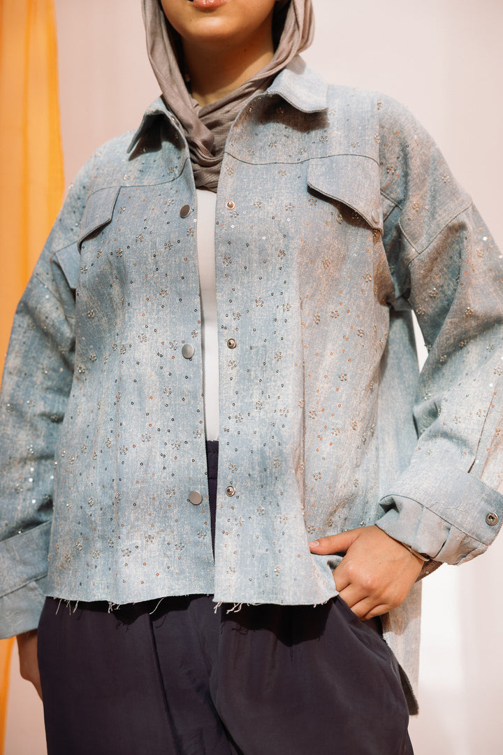 stars jeans jacket-light jeans