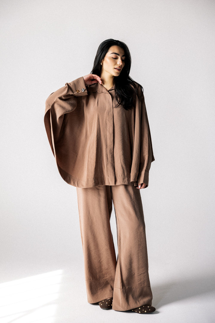 Curved washed set - Beige