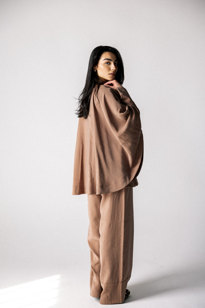 Curved washed set - Beige