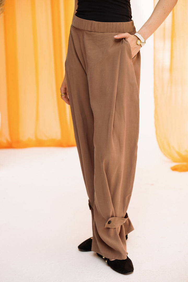 bloom barrel pants - cafe